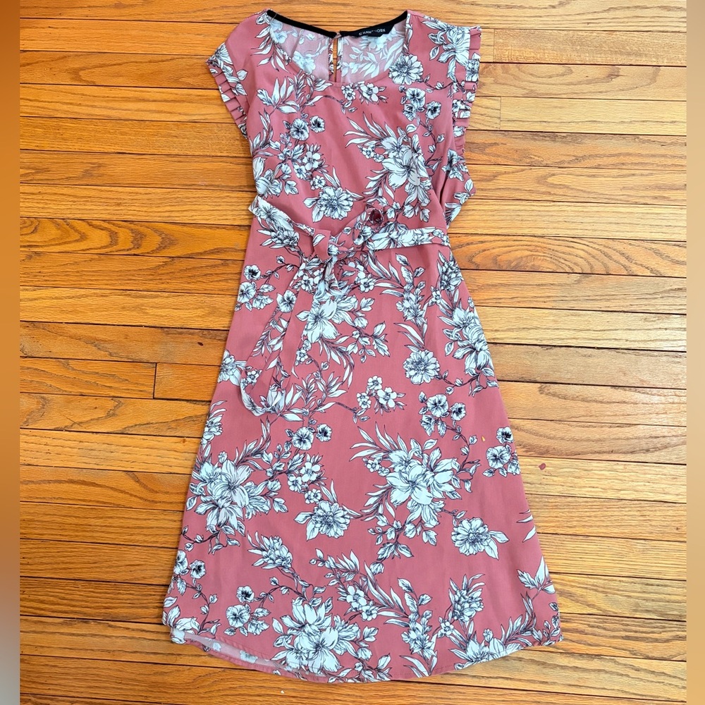 41 Hawthorn Pink Flutter Sleeve Midi Sundress
